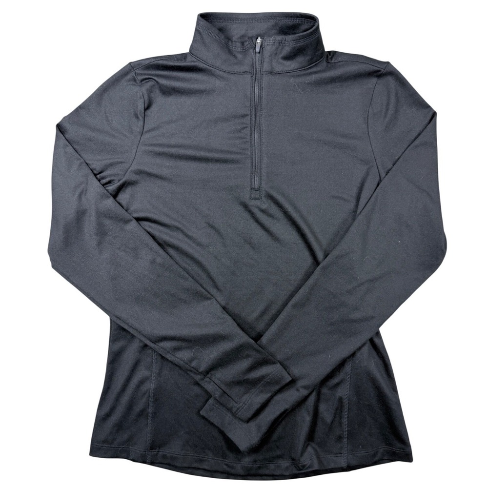 Quince Flowknit Quarter-Zip Pullover Black S LB107726-HITELI006-34617